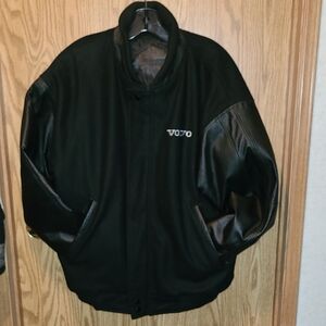 Vintage Varsity Style VOLVO LEATHER & WOOL JACKET SIZE LARGE